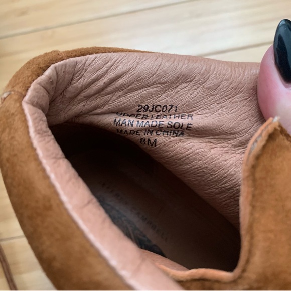 RARE Jeffrey Campbell Free People Brown Suede Lace Up Hiking Boots 8 NWT - Picture 2 of 5